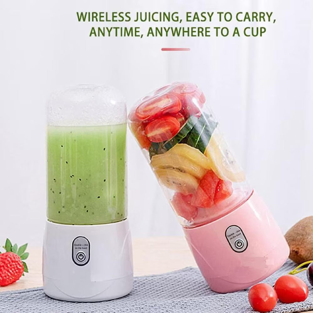 Portable Blender for Smoothie, Milk Shakes, Crushing Ice and Juices, USB Rechargeable for Kitchen with 2000 mAh Rechargeable Battery, 150 Watt Motor, 400 ML