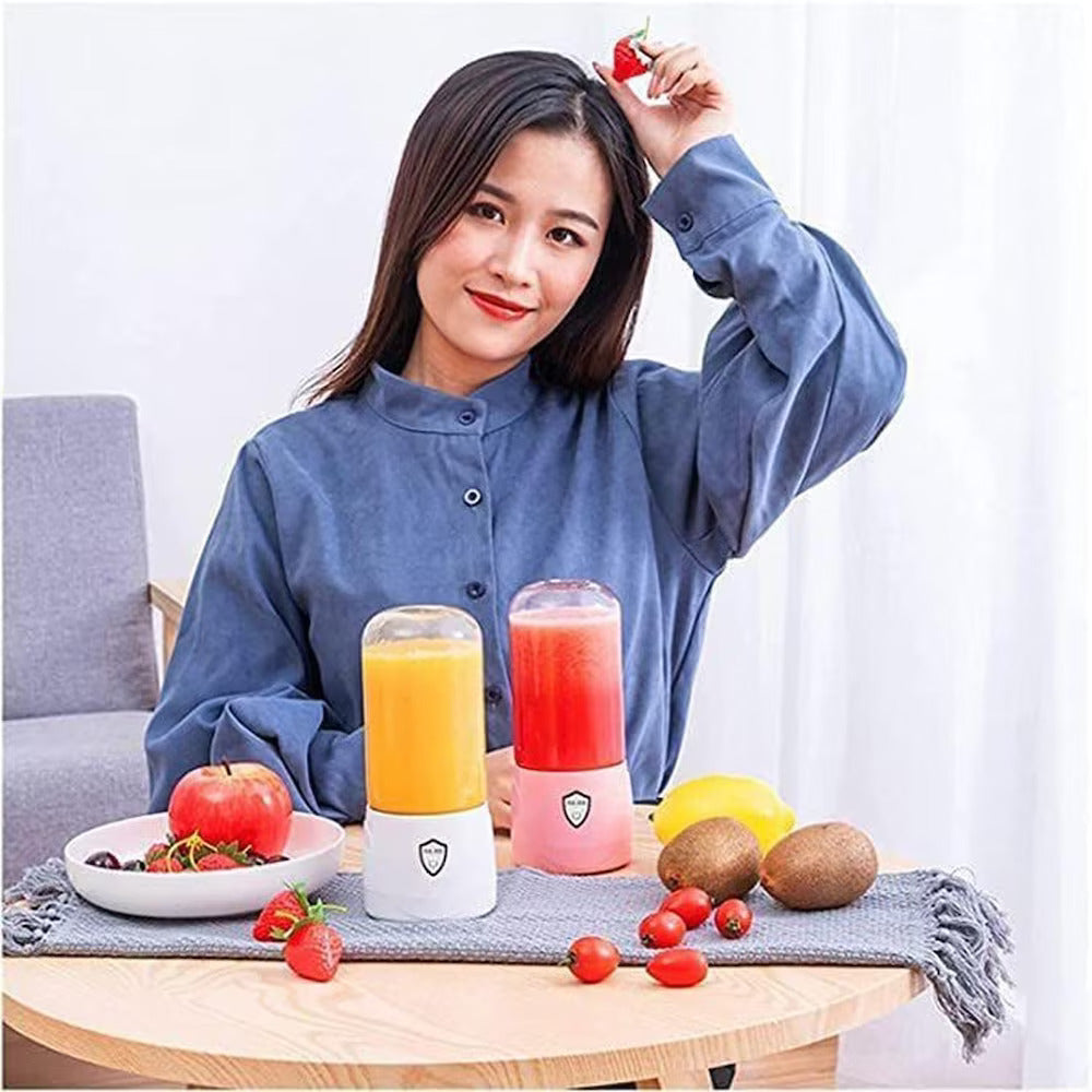 Portable Blender for Smoothie, Milk Shakes, Crushing Ice and Juices, USB Rechargeable for Kitchen with 2000 mAh Rechargeable Battery, 150 Watt Motor, 400 ML